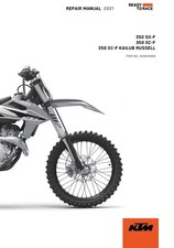 KTM Service Workshop Shop Manual Book 2021 350 SX‑F EU