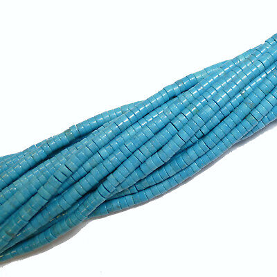 Magnesit Perle Kugel glanz türkis 4-8 mm 1 Strang #4247 BACATUS Edelstein