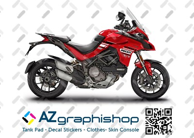 Ducati Multistrada 1260 S Fairing Stickers Kit Red Line Style FS