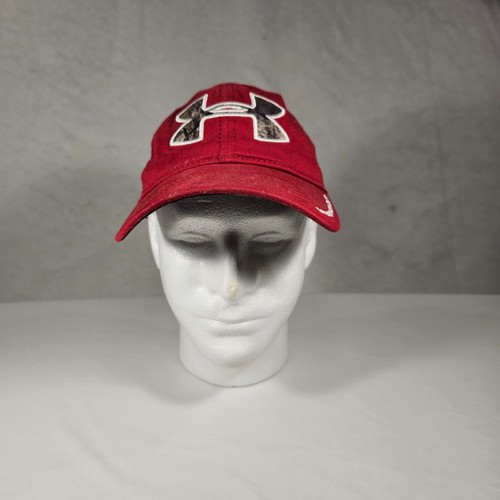 Under Armour Herren Snapback Cap verstellbar Mütze bestickt Camouflage Logo rot Einheitsgröße
