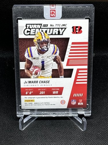 2021 Elite Turn Of The Century Autograph Ja’Marr Chase RC #/75 Bengals LSU 🔥 - Bild 4 von 4