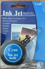 Inkjet Refill Kit Universal Cyan Prnter Ink for HP Lexmark Canon Epson Dell NEW