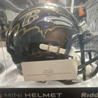 Jamal Lewis Signed Riddell Mini Helmet Baltimore Ravens NFL Display Case