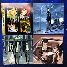 Sega Saturn Lupin the 3rd Chronicles with postcard