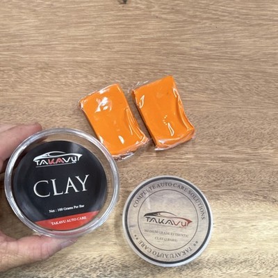 Takavu Synthetic Clay Bar 2 Pack Orange 100g Each Automotive Detailing