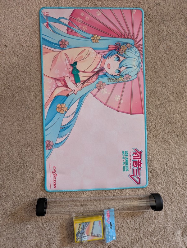Hatsune Miku Foil Playmat Ultra Pro Anime Expo 2026 Limited Edition with Sleeves