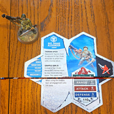 Heroscape Sgt. Drake Alexander w/ Army Card (2004)