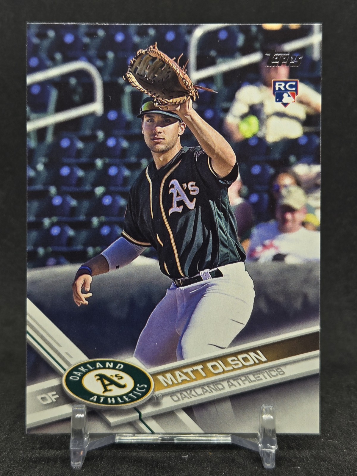 2017 Topps Chrome Baseball #98 Matt Olson Rookie Card RC