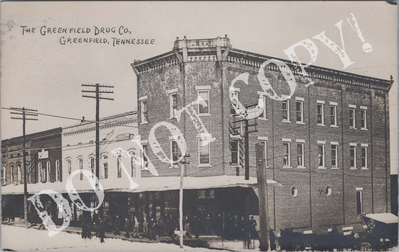 RPPC-Greenfield TN-Drug Co-Stores-Grocery-Photographer Studio-Weakley-Tennessee