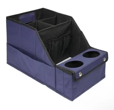 MULISOFT Car Seat Organizer- Backseat Car Organizer with 11 Storages Blue