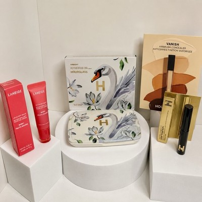 Hourglass Swan Palette Bundle BNIB Rare Sold Out Laneige Berry Lip Balm Set NEW