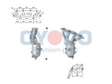 Oyodo Katalysator Kat passend für Hyundai i30 1.4 1.6 KIA Venga Sportage