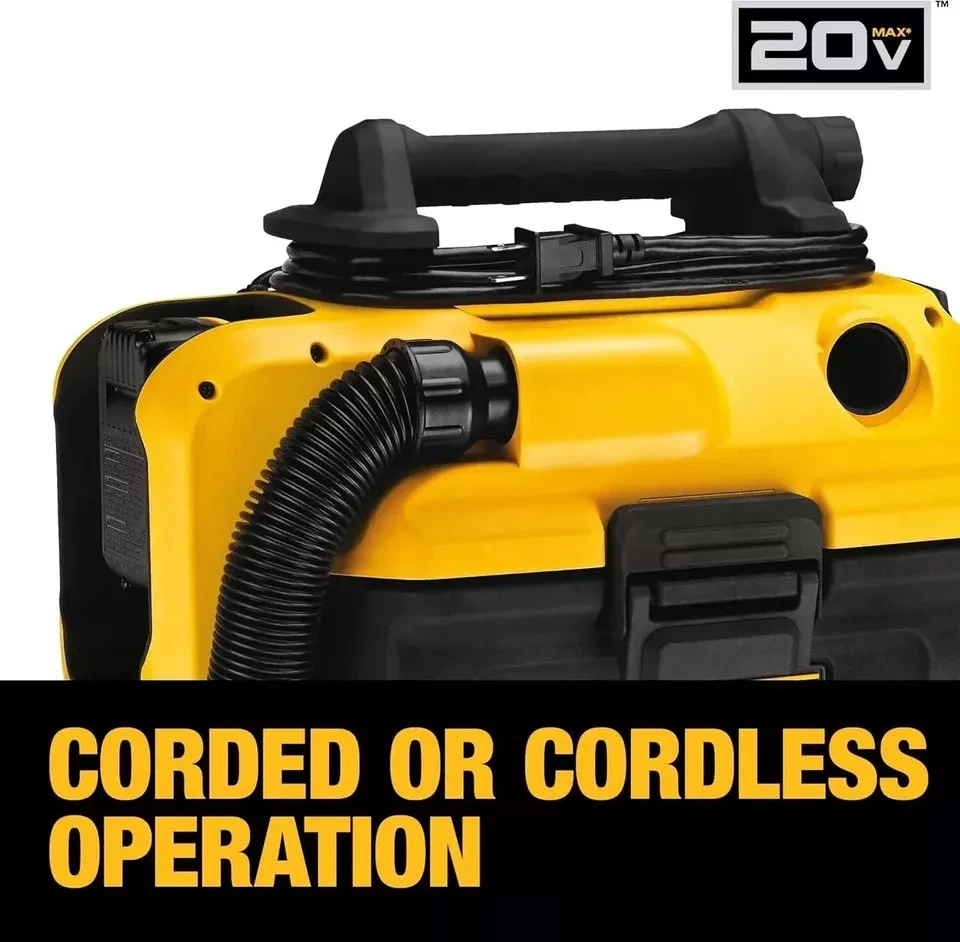 DEWALT DCV581H 20V MAX 2 Gal. Cordless Corded Wet Dry Vacuum⚡️Fast Ship⚡️ - Image 3 of 4