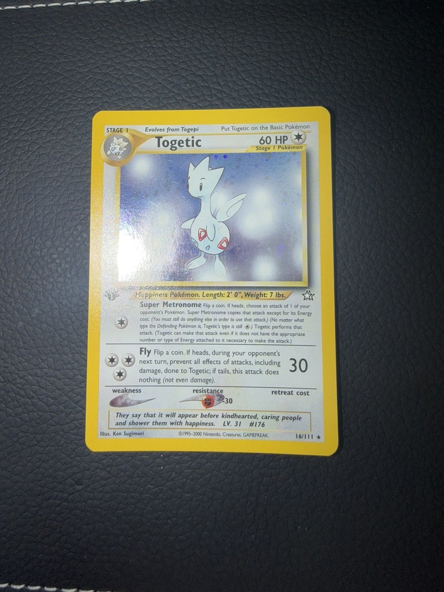 1st Edition TOGETIC 2000 Pokemon Neo Genesis First Edition 16/111 Rare Holo  LP | eBay