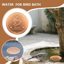 Bird Bath Copper Disk Pure Copper Water Cleaner for Outdoor Bird Bath Bowls