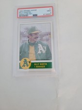 1982 GRANNY GOOSE BILLY MARTIN #1 PSA MINT 9
