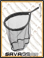 Savage Gear Aluminium Kescher Gummiertes Pro Feinmaschiges Gummi Netz 46X56Cm