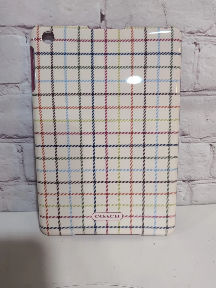 COACH F65644 Signature Plaid Mini Ipad Hard Shell Case Multicolor Tartan Plaid - Image 3 of 4