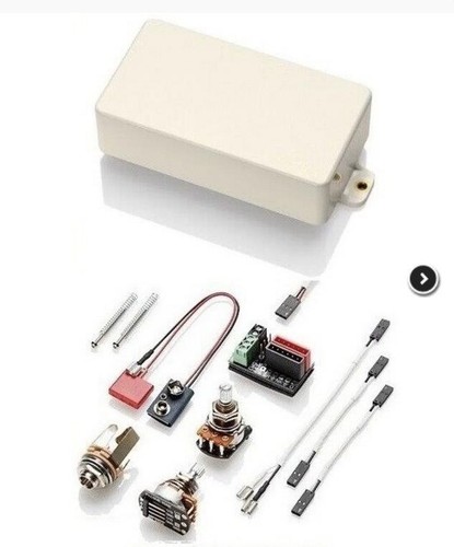 Pickup Humbucker EMG 81 attivo senza saldatura ~ avorio ~ con kit di cablaggio ~ USA ~ nuovo di zecca - Foto 1 di 3