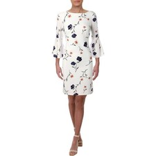 Ralph Lauren Floral Bell Sleeve Sheath Dress