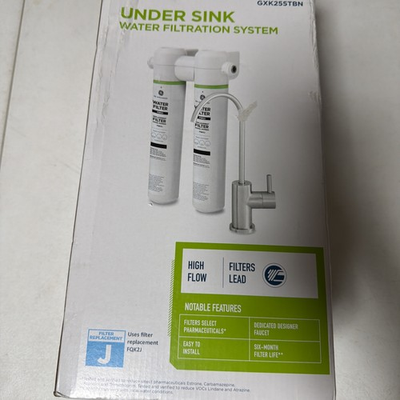 #ad GE GXK255TBN Under Sink Dual Stage Water Filtration System open Box $59.99