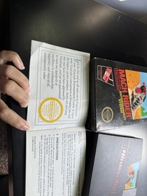 Nintendo NES Mach Rider Game Black Box With Manual Test Market Rare