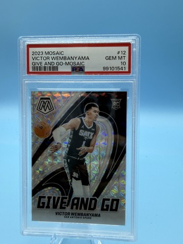 2023-24 Panini Mosaic - Give and Go Victor Wembanyama #12 Mosaic Prizm (RC)