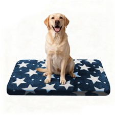 Dog Crate Pad Washable Cat Dog Pet Bed for Crate kennel Large Mat 36in Blue