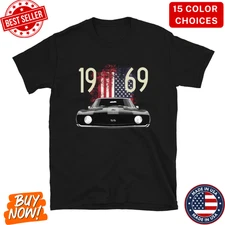 1969 Camaro SS American Short-Sleeve Unisex Fan Made Inspired T-Shirt S-5XL
