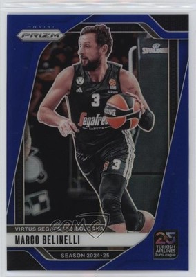 2024 Panini Prizm Turkish Airlines EuroLeague Blue 52/199 Marco Belinelli 14mf