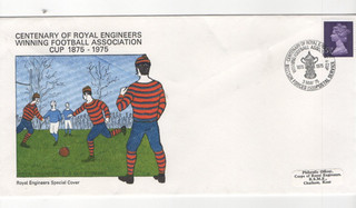 1975 ROYAL ENGINEERS WINNING FOOTBALL ASS. R.E. SPECIAL FDC FROM COLLECTION V11
