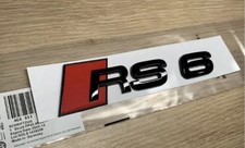 Audi RS6 C5 C6 C7 C8 Rear Boot Badge Gloss Black Emblem 4K0853740 T94