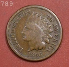 1866 Indian Head Cent "VG" *Free S/H After 1st Item*
