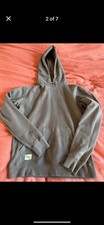 Men s Tracksmith Long Sleeve Grey Size Medium Solid Print Hoodie