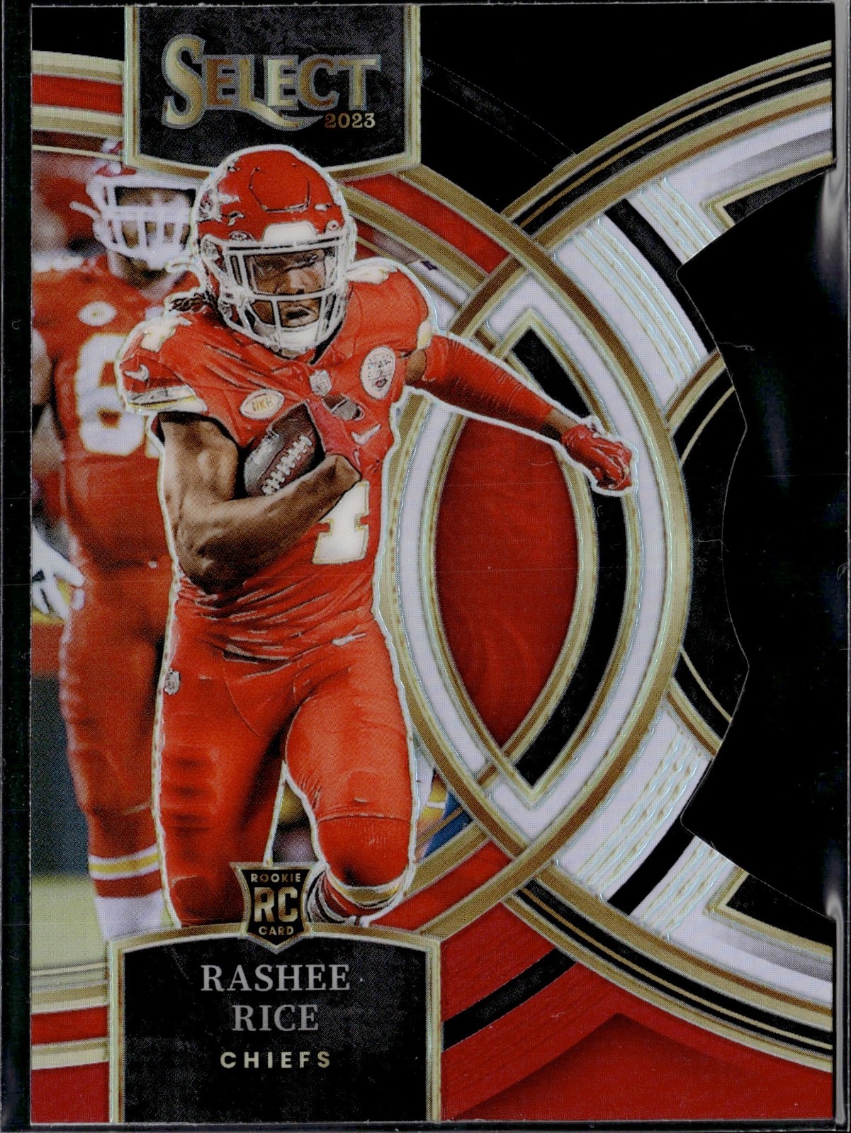 2023 Select - Premier Level Rashee Rice #132 Black & Red Prizm Die-Cut (RC)