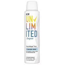 3X Degree Unlimited Clean Dry Spray Deodorant   EXPIRED 4/2025  
