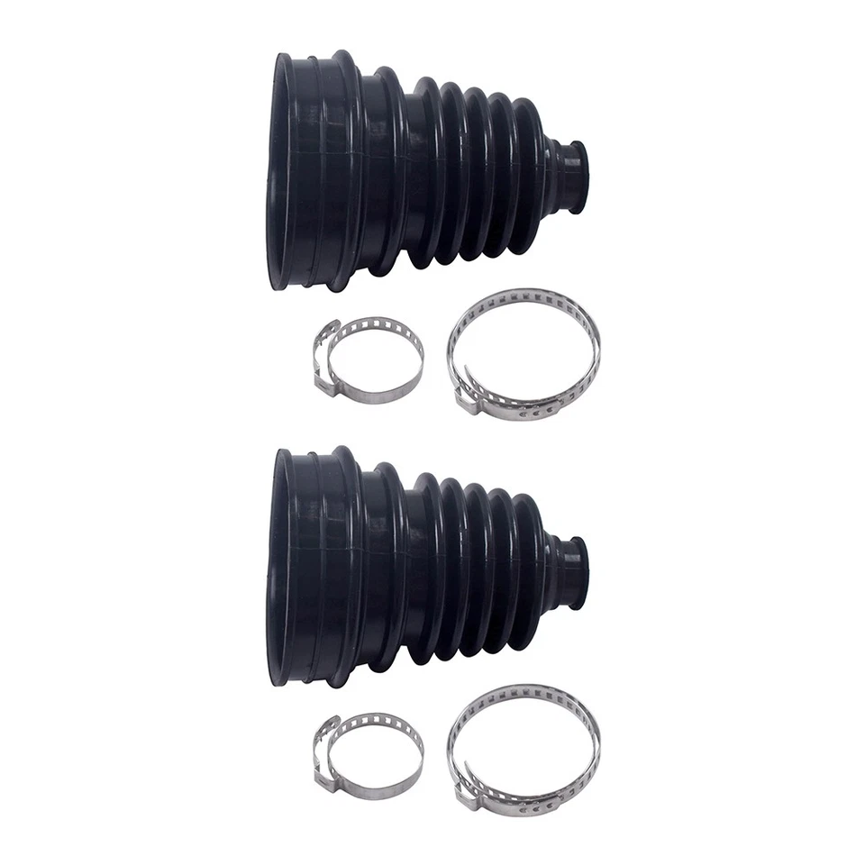 4Pcs Universal Black Drive Shaft CV Joint Boot Kit Constant Velocity Dust Cover - Изображение 2 из 4