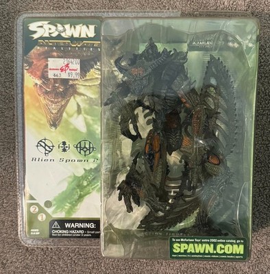 SPAWN 21 ALTERNATE REALITIES - Alien-Spawn 2 Figure, 2002 NIB: FREE SHIPPING