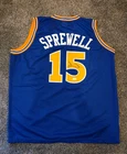 Latrell Sprewell Signed Custom Blue Basketball Jersey #15 JSA Witnessed WA386832