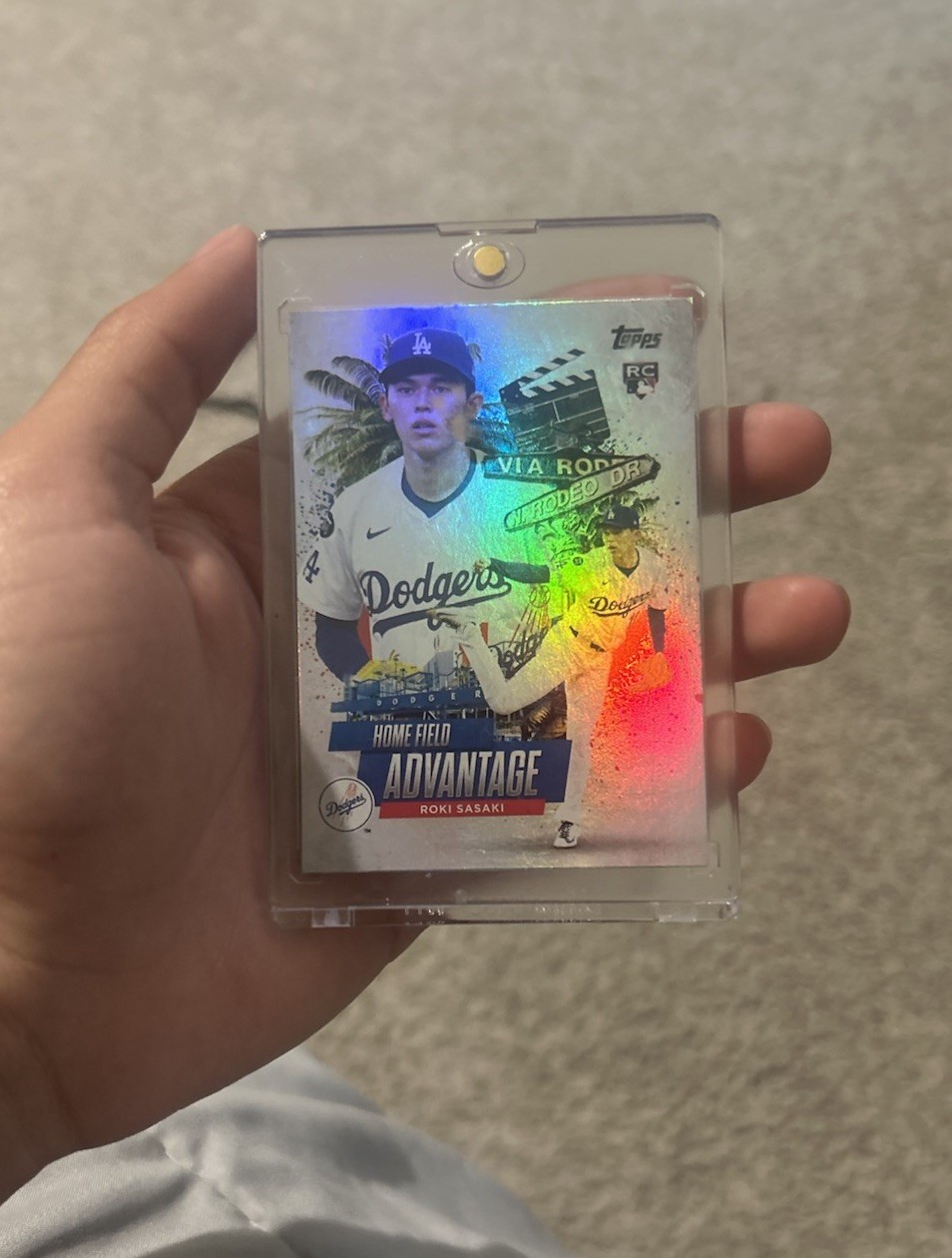 2025 Topps Chrome Update Home Field Advantage Roki Sasaki RC Rookie Case Hit SSP