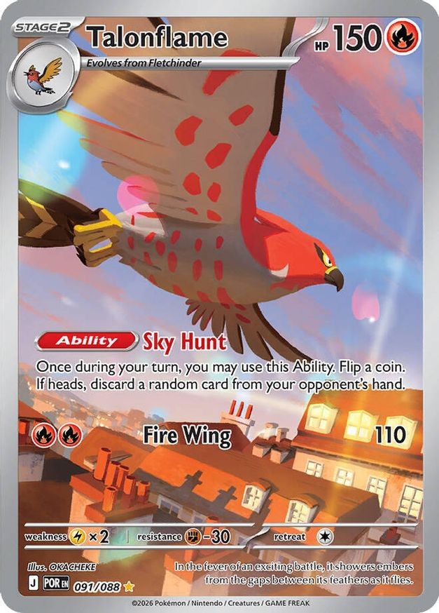 Pokemon Talonflame (91/131) Perfect Order NM HOLO