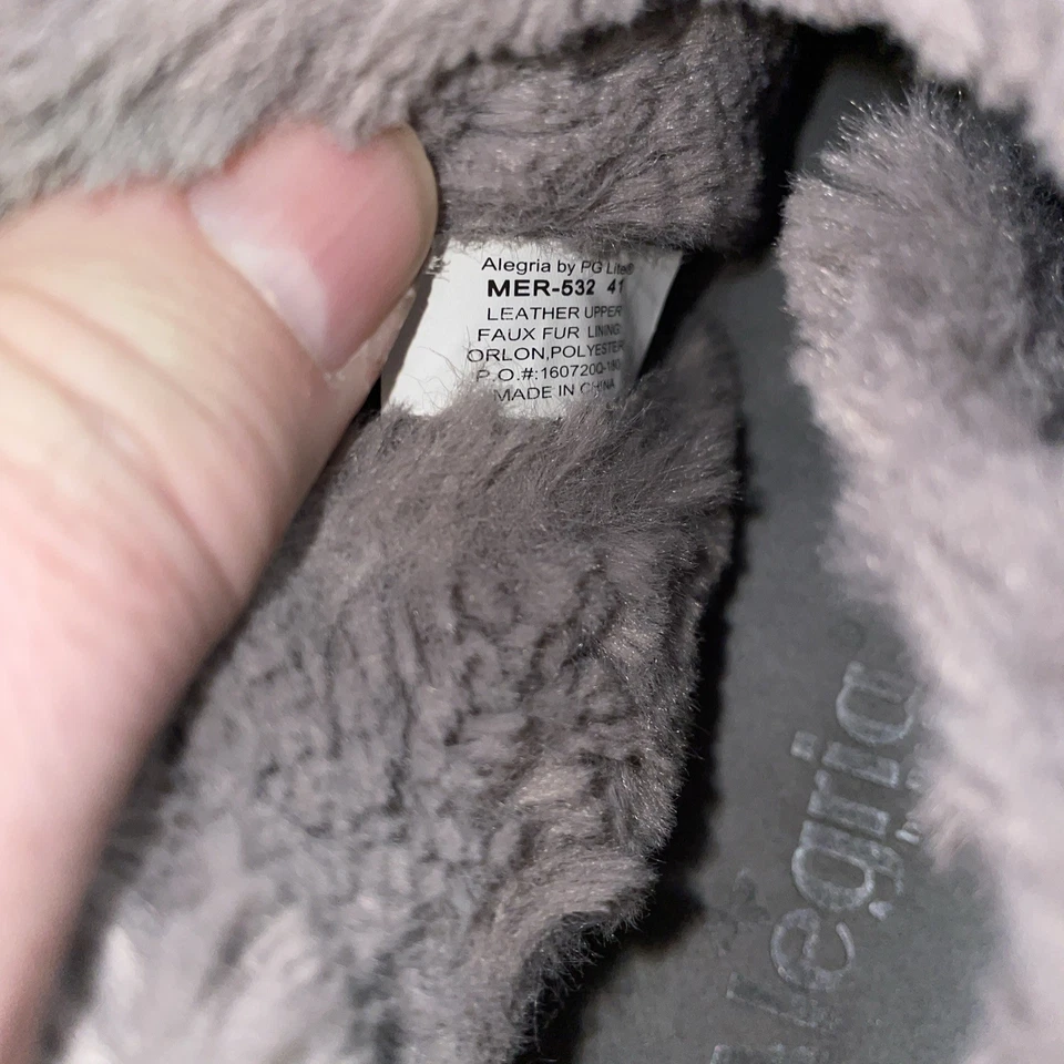 Botines Alegria para mujer talla 41 EE. UU. 10 M cuero peltre salir de fiesta  Foto 3 de 4