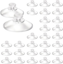 30Pcs 20Mm/0.79" Furniture Desk Glass Transparent Anti-Collision Suction Cups Sm