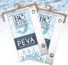 Shower Curtain Liner - Heavy Duty 6 Guage PEVA - Built in 3 Weighted Magnets -