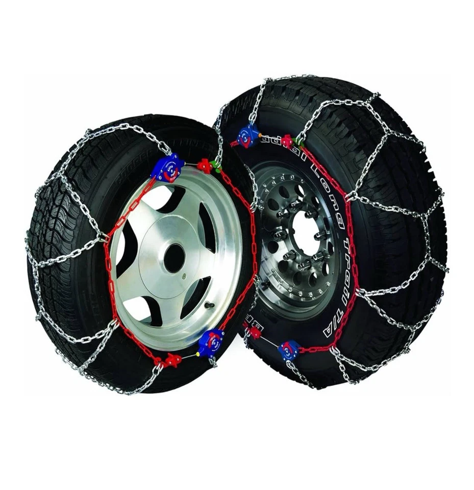 Juego de 2 cadenas de nieve para neumáticos SCC Peerless Auto-Trac 0231805 clase S autoajustables Foto 2 de 4
