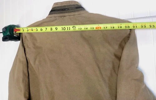 Levis Military Trucker Style Canvas Green Jacket Size XL Zipper& Button  image 7