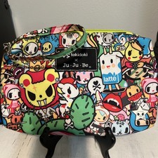 Tokidoki x JuJuBe "Be Quick" Wristlet Pouch Clutch Purse Shoulder Bag Colorful