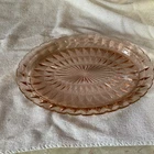 Vintage Jeanette Windsor Pink Depression Glass Platter 11.5” X 8” 1936-1946 Tray
