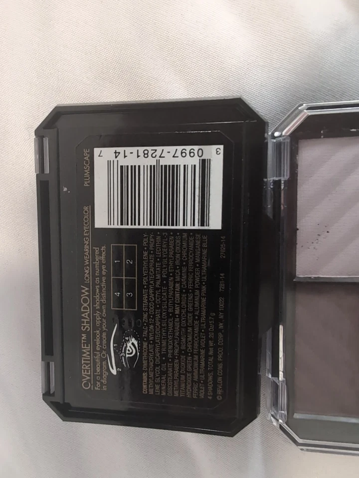 2 Revlon Overtime Eyeshadow ~PLUMSCAPE (Matte) Net Wt .20 oz Discontinued - Image 2 of 2