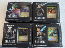MTG Magic Final Fantasy Set of 4 Commander Decks FACTORY SEALED